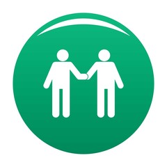 Agreement icon. Simple illustration of agreement vector icon for any design green