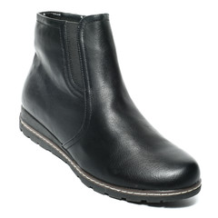 Women's demi-season shoes leather isolated on white background