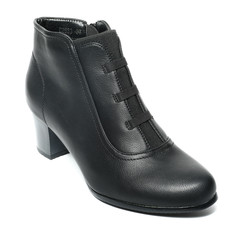 Women's demi-season shoes leather isolated on white background