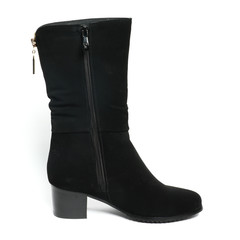 Women's demi-season shoes leather isolated on white background