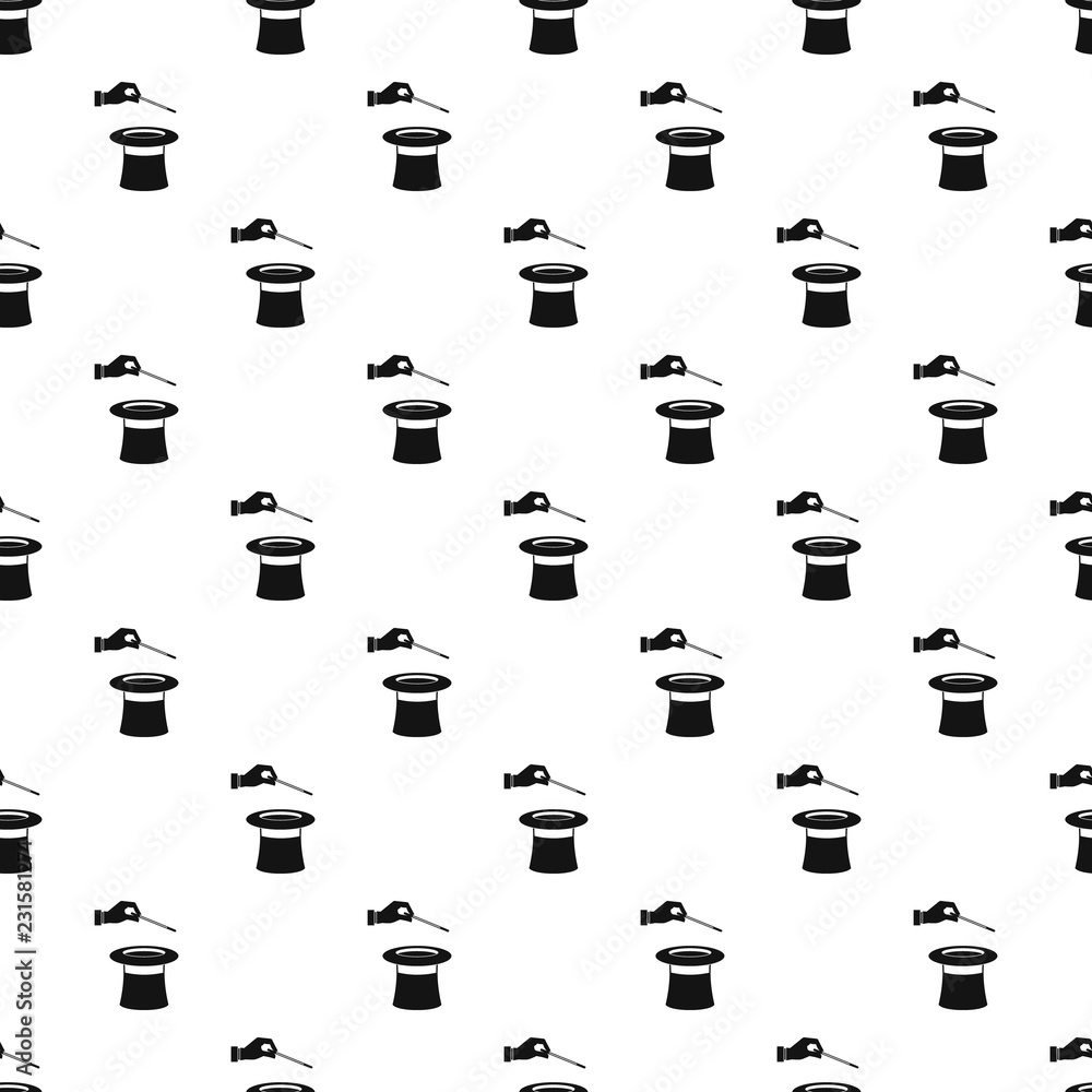 Poster hat with hand pattern seamless vector repeat geometric for any web design