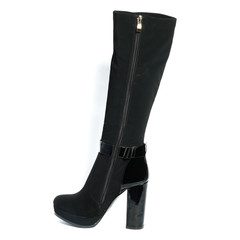 Women's demi-season shoes leather isolated on white background