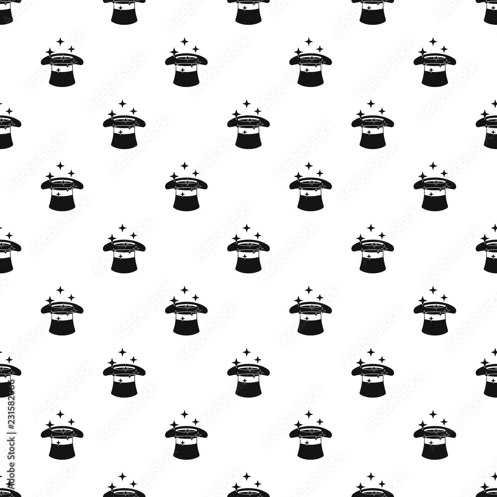 Poster hat with a star pattern seamless vector repeat geometric for any web design