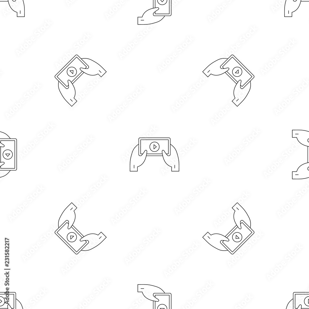 Aufkleber smartphone video live pattern seamless vector repeat geometric for any web design