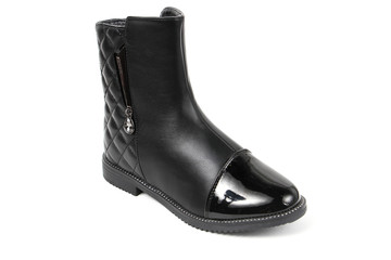 Women's demi-season shoes leather isolated on white background