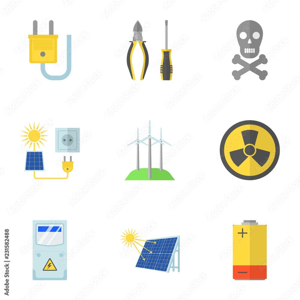 Poster threat icons set. flat set of 9 threat vector icons for web isolated on white background
