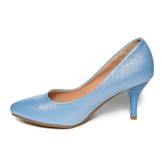 Women's toe and platform shoes isolated on white background