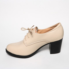 Naklejka premium Women's shoes leather isolated on white background