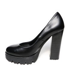 Women's toe and platform shoes isolated on white background