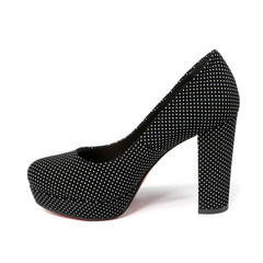 Women's toe and platform shoes isolated on white background