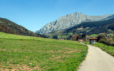 Fototapeta na wymiar Mountains of Asturias in Spain