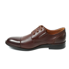 Office leathers man shoes isolated on white