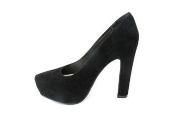 Women's toe and platform shoes isolated on white background