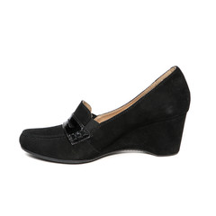 Women's toe and platform shoes isolated on white background