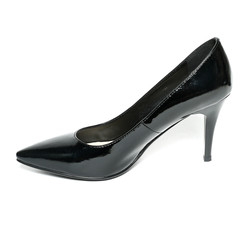 Women's toe and platform shoes isolated on white background