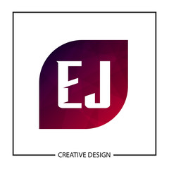 Initial Letter EJ Logo Template Design Vector Illustration