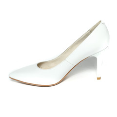 Women's toe and platform shoes isolated on white background