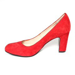 Obraz premium Women's toe and platform shoes isolated on white background