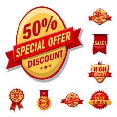 Vector design of emblem and badge logo. Collection of emblem and sticker vector icon for stock.