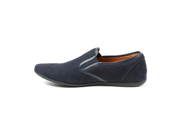 Office leathers man shoes isolated on white