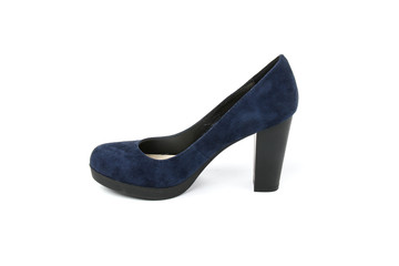 Women's toe and platform shoes isolated on white background