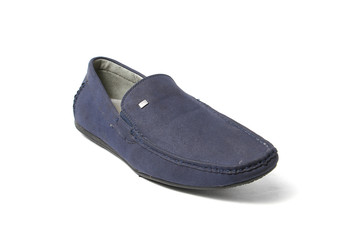 Office leathers man shoes isolated on white