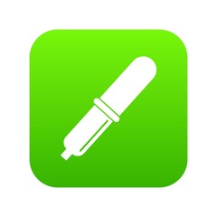 Pipette icon digital green for any design isolated on white vector illustration