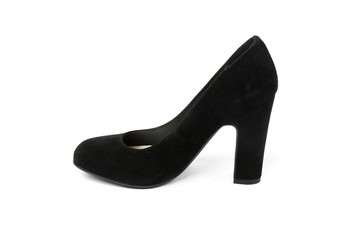 Women's toe and platform shoes isolated on white background