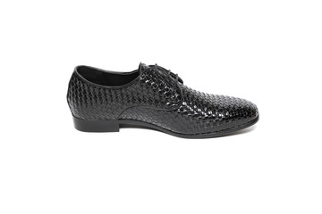 Office leathers man shoes isolated on white