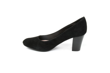 Women's toe and platform shoes isolated on white background