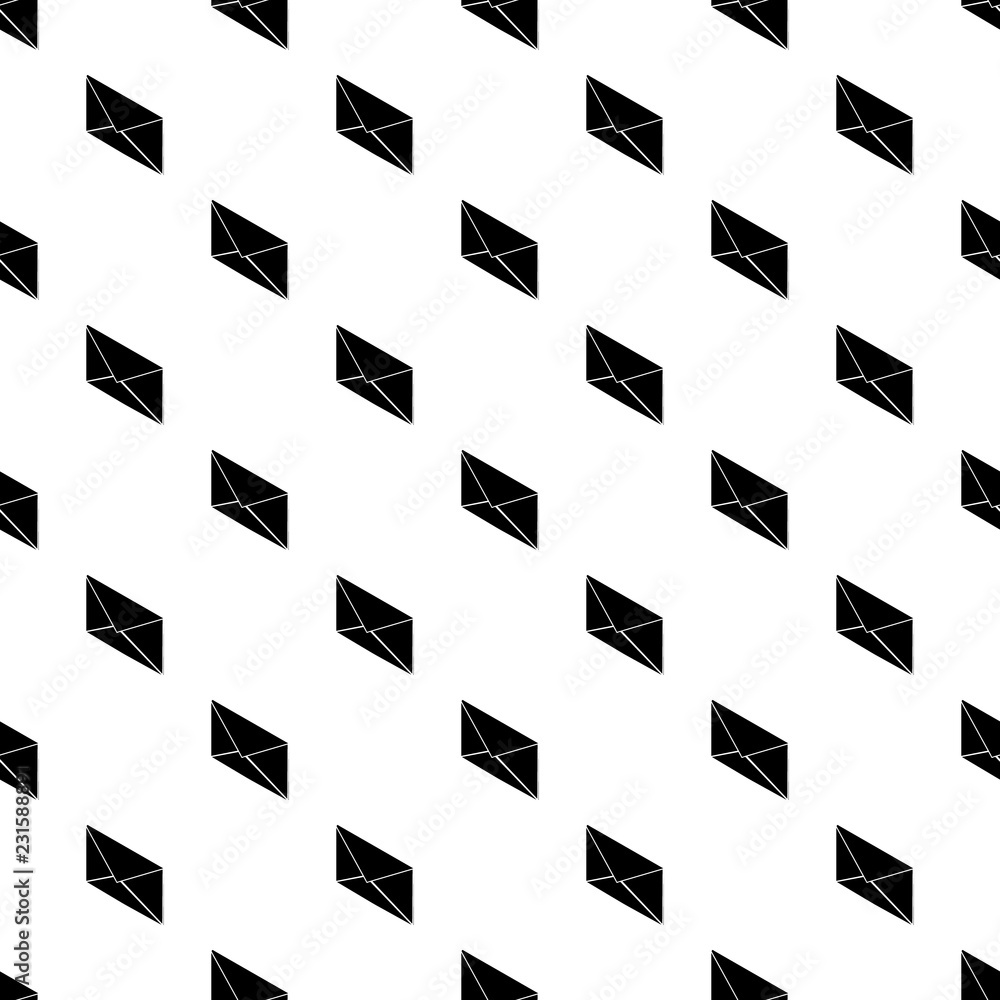 Poster postal letter pattern vector seamless repeating for any web design