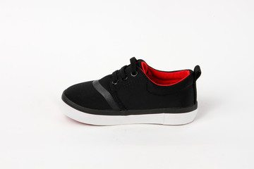 Women's shoes leather isolated on white background