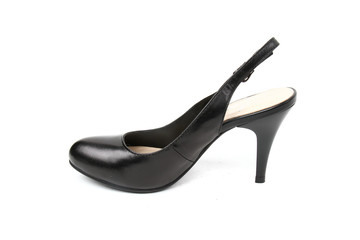 Women's toe and platform shoes isolated on white background