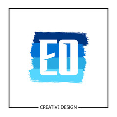 Initial Letter EO Logo Template Design Vector Illustration