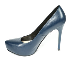 Women's toe and platform shoes isolated on white background