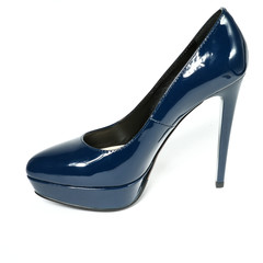 Women's toe and platform shoes isolated on white background