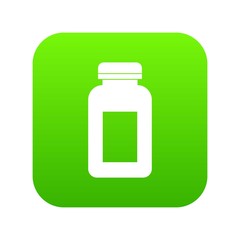 Medicine jar icon digital green for any design isolated on white vector illustration
