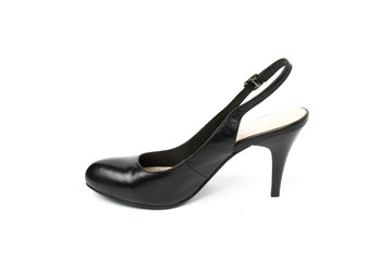 Women's toe and platform shoes isolated on white background