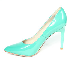 Women's toe and platform shoes isolated on white background