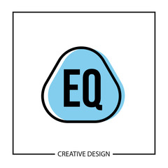 Initial Letter EQ Logo Template Design Vector Illustration