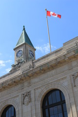 Former Railroad Station Facade with Tower