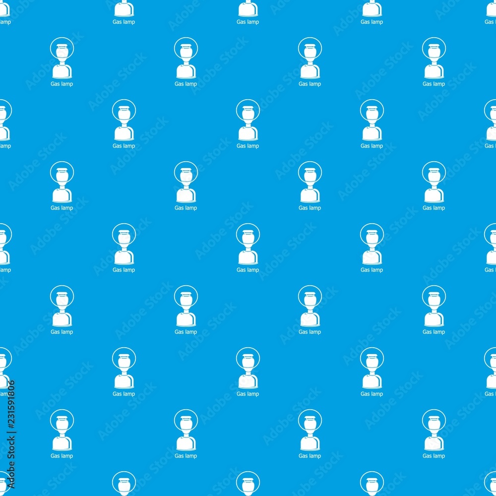 Poster gas lamp pattern vector seamless blue repeat for any use