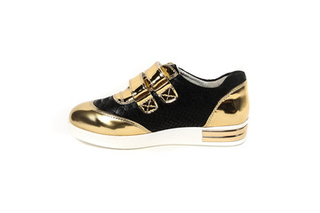 Teenager sneakers shoe isolated on white background