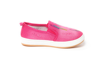 Teenager sneakers shoe isolated on white background