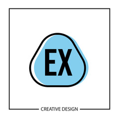 Obraz premium Initial Letter EX Logo Template Design Vector Illustration