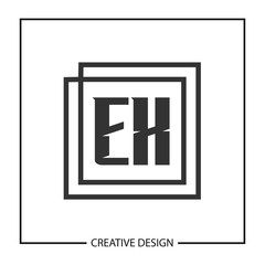 Initial Letter EX Logo Template Design Vector Illustration