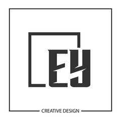 Initial Letter EY Logo Template Design Vector Illustration