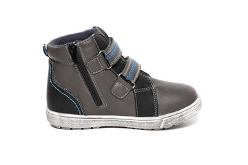 Kid modern sneakers shoe isolated on white background