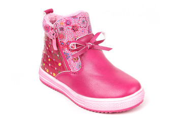 Kid modern sneakers shoe isolated on white background