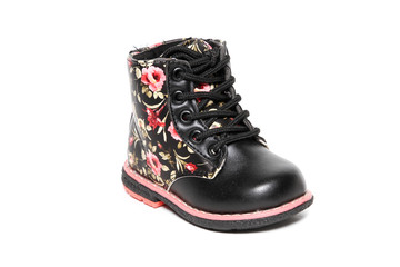 Baby Kid's modern sneakers shoe isolated on white background